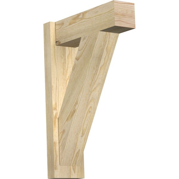 Ekena Millwork Traditional Block Rough Sawn Outlooker, Douglas Fir, 6"W x 18"D x 26"H OUT06X18X26TRA05RDF - main
